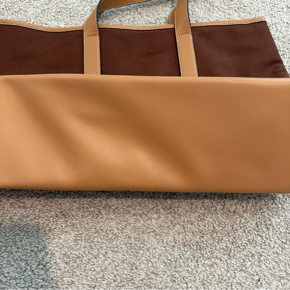 Stoney Clover Lane Brown Canvas Tote GUC - Picture 2 of 7